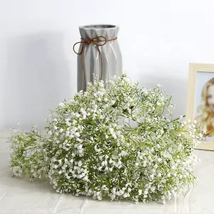 Gran oferta GIGA, corona de plástico de tipo completo de alta calidad blanca, flor artificial para el aliento del bebé