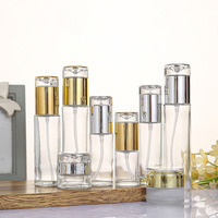 Contenedor de vidrio para el cuidado de la piel, botellas de loción de lujo, 30, 40, 50, 60, 80, 100, 120 ml, 20, 30, 50g, juegos de frascos de crema