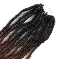 Estensioni di capelli sintetici French Curl Locs da 20 pollici OT30/27, pre-annodate per trecce, estensioni Dreadlock