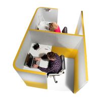 Chine approvisionnement moderne ordinateur Table bureau diviseur centre d'appel cabines 4 personnes poste de travail bureau partition acoustique poste de travail