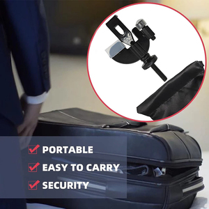 Serrure de porte portable - Verrou de confidentialité pour hôtel et voyage, bloque-porte antivol pour toute porte, pour la sécurité à domicile - Product Image 5