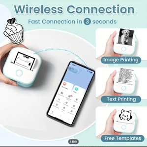 Phomemo T02迷你便携式打印机热敏口袋打印机贴纸打印舱学生学习笔记儿童礼品 - Product Image 4