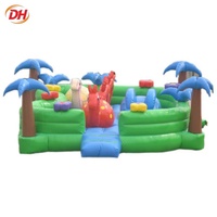 Château gonflable familial pour enfants, thème dessin animé, pour anniversaires en extérieur, structure de divertissement multi-utilisateurs, moonwalk