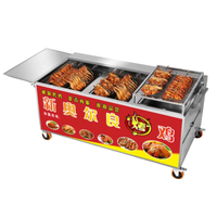 Four à rôtir électrique en acier inoxydable pour canard, rôtissoire à poulet commerciale, machine à rôtir au charbon de bois pour poulet