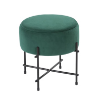 Carlford Modern Style pouf chaise fausse fourrure peluche velours siège Pouf pour chambre salon hôtel appartement-OEM Accent Style
