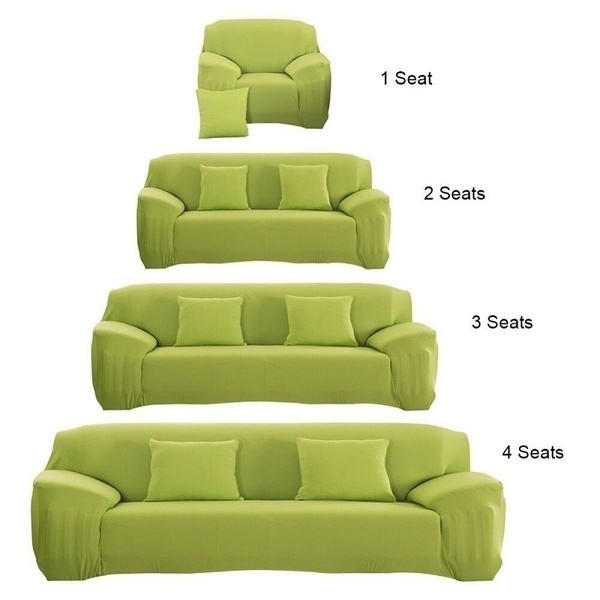 EBay Wish Hot Sell Tenrich Stretch Anti-dirty Classic Solid Customized Color Multi-Seater Couch Covers Sofa Slipcovers Furniture