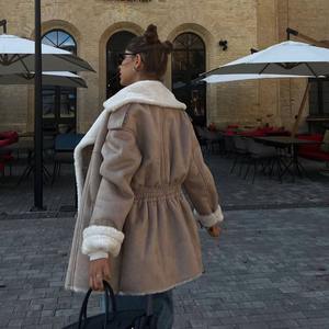 2025 chaqueta informal <span class=keywords><strong>para</strong></span> <span class=keywords><strong>mujer</strong></span> estilo Europeo Americano botón forrado de piel largo <span class=keywords><strong>para</strong></span> Otoño Invierno versátil <span class=keywords><strong>para</strong></span> <span class=keywords><strong>Amazon</strong></span> transfronterizo - Product Image 6