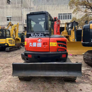 Excavadora Japonesa con Bulldozer, Máquina de Construcción de Orugas de 5.5 Toneladas, Mini Excavadora Kubota Kx165 Usada, Excavadora Pequeña Kx165-5 - Product Image 4