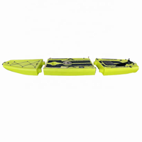 Planche de surf modulaire en 3 parties, pliable, en LDPE, portable, détachable, avec tapis antidérapant pour adultes débutants