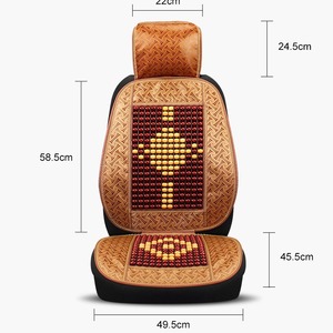 Coussin de siège auto Chengyuan en perles de bois rafraîchissant, housse de siège conducteur et passager respirante en tissu pour l'été - Product Image 2