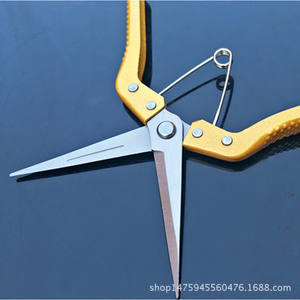 Ciseaux de cueillette de fruits Okahiro, 190 mm, en acier à haute teneur en carbone, tête droite, jaunes, outils de jardinage pour la récolte et l'éclaircissement des plantes - Product Image 2