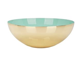 Tazón de frutas de estilo real, diseño de acabado antiguo, aperitivos para servir frutas, tazón de Metal con acabado dorado - Product Image 2