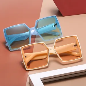 EUGENIA Square occhiali oversize moda occhiali da sole personalizzati UV oversize Drop Shipping occhiali da sole Gafas De Sol Hombre