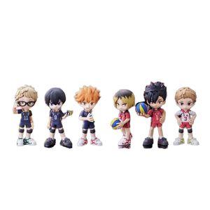 Set di 6 Statuette <span class=keywords><strong>Anime</strong></span> <span class=keywords><strong>Haikyuu</strong></span> di Alta Qualità, Modelli in PVC Versione Q, Regalo per Bambini, Blind Box - Product Image 1