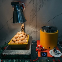 XINGPAI — chauffe-aliments électrique, trois ampoules, en acier inoxydable, pour buffet, hôtel, restaurant