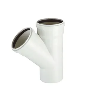 SAM-UK Factory wholesale custom size upvc high pressure pvc y branch 45 degree pipe fitting lateral tee