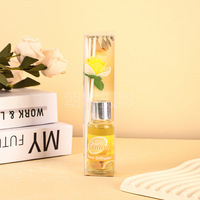 Diffuseur à Bâtonnets Parfum Froid Désodorisant WC Flacon en Verre Huile Essentielle Liquide d'Encens Aromathérapie