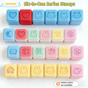 Timbro a Sei Colori Personalizzato, Portatile, Leggero, Stampa Nitida, Materiale Durevole, Timbro per Compiti - Product Image 3