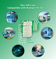 Carte SIM IoT multi-opérateurs pour caméras de sécurité 4G, forfaits de données flexibles de 30 Mo à illimité, sans frais d'activation, couverture aux États-Unis