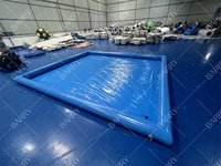 Tapis de lavage de voiture gonflable extérieur Tapis de sol de garage pour le nettoyage de la voiture, tapis de collecteur de rétention d'eau gonflable portable