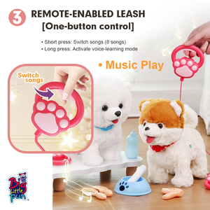 Benutzer definierte elektrische sprechende Hundes pielzeug Super Soft Plüsch Kuscheltier mit USB-Aufladung Moving Ears Singen für Kinder-Bildungs geschenk - Product Image 4