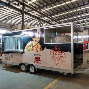 Remolque Comercial para Cocina de Pizza, Horno de Pizza a Leña, Camión de Comida Móvil para Helados y Dulces, Resistente a la Oxidación, con Sistema de Alimentación Integrado - Product Image 2