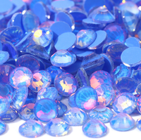 OYE-STONES Strass en verre multicolores opale rose de haute qualité, non thermocollants, à dos plat, pour vêtements et robes