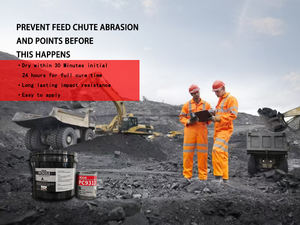 Composé anti-usure à haute résistance aux chocs PC 9313, rempli de particules céramiques de 3 mm, pour revêtement de conduits et de trémies - Product Image 3