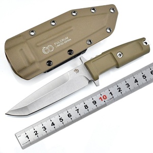 Cuchillo de Caza EDC para Exteriores ER, Acero S30V, 5.8mm de Grosor, Mango de Goma, OEM, DIY, Apertura Rápida con Botón Deslizante - Product Image 3
