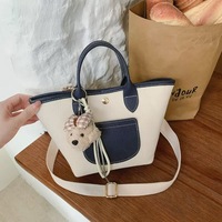 Tas Selempang Kulit Berkapasitas Besar yang Stylish dengan Tali Bahu yang Dapat Dilepas dan Disesuaikan, Tas Tote Wanita untuk Perjalanan dan Belanja