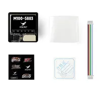 Module GPS HGLRC M100-5883 M10 avec boussole, antenne en céramique, indicateurs LED intégrés, 21x21mm, pour avion RC FPV longue portée, en métal