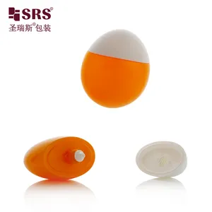 SRS Großhandel 30ml 50ml Mini Eierform Sonnenschutz BB CC Cream Squeeze Custom Color Plastik flasche