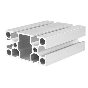 Profilé en alliage d'aluminium T5 Série 6000 Industrielle 4080 GB, revêtement électrophoretique, cadre carré 40x80mm, service de découpe et d'assemblage - Product Image 3