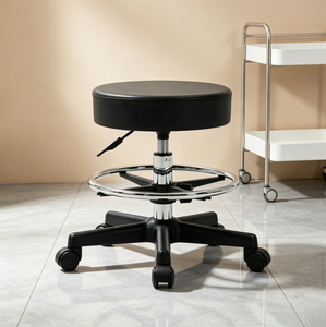 Taburete Hidráulico Ajustable para Salón, Taburete de Trabajo de Altura Ajustable en Cuero PU Impermeable para Salón de Belleza, Spa, Tienda de Uñas y Tatuajes - Product Image 2