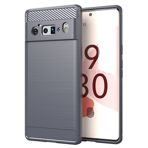Housse de protection en TPU ultra-mince et légère en fibre de carbone pour <span class=keywords><strong>Google</strong></span> Pixel 6 Pro, étui de protection en caoutchouc pour téléphone portable - Product Image 2