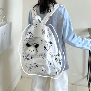 I-0531 femmes à la mode Simple imprimé début lycée et collège étudiant cartable Style coréen Graffiti sac à dos décontracté - Product Image 3