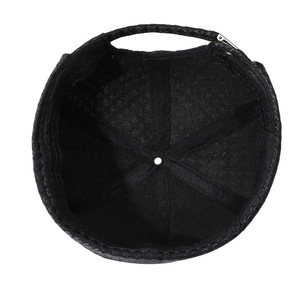 Casquette unisexe respirante style Tang, motif à grands carreaux, ajourée, 6 panneaux, réglable, hip-hop, décontractée, tendance, nouvelle collection, très mode - Product Image 4