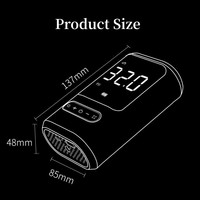 Mini-compresseur d'air portable ABS 150 PSI sans fil 4000 mAh pour vélo et ballon avec manomètre numérique rechargeable