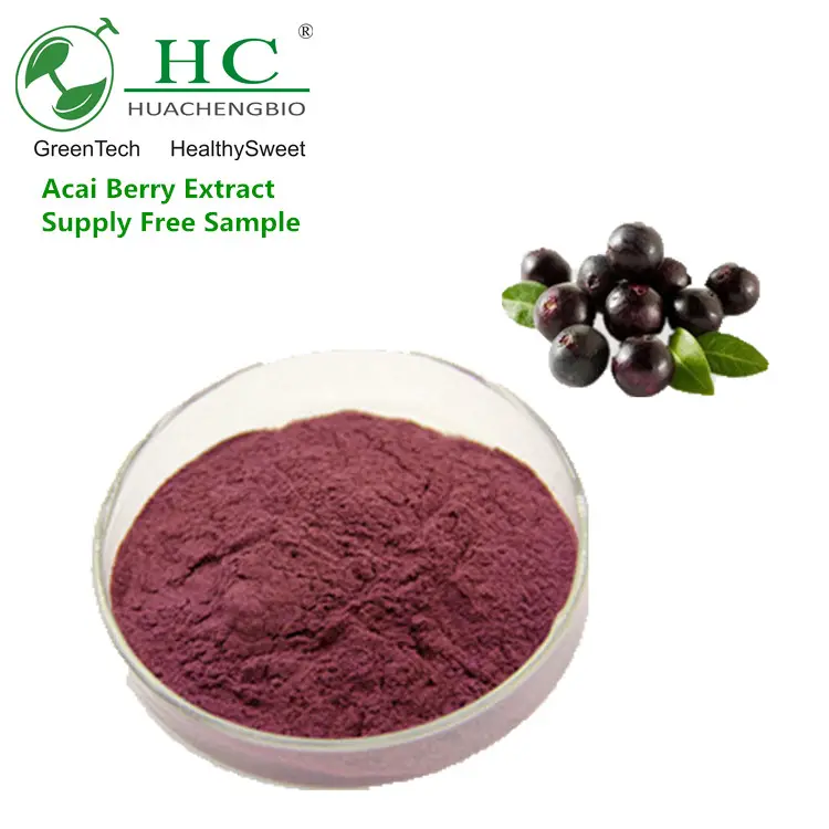 Nsf-cgmp Bột Chiết Xuất Acai Berry Acai Chiết Xuất Từ Nhà Máy 4:1- 20:1 10%,20% Polyphenol