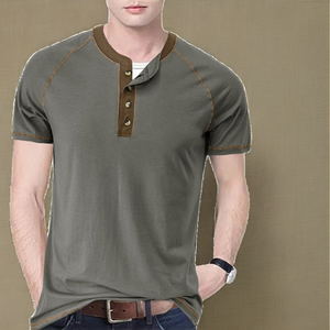 Camiseta Casual de Punto para Hombre, de Poliéster/Algodón, Antibolitas, Nueva Colección Primavera Verano, Manga Corta - Product Image 2