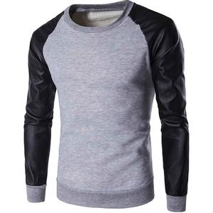 Vente en gros de t-shirt homme en coton à manches longues col en V Offre Spéciale avec logo personnalisé - Product Image 6