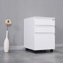 Office Furniture File Mobile With Casters Wheels Pedestal Drawer Storage Slides A3 A4 Mobile Filing Cabinet With Locks Buy Filing Drawer Pedestal Metal Mobile File Office Cabinet Steel 3 Drawer Cabinet White