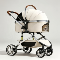 Poussette climatisée pour animaux USMILEPET, chariot de refroidissement pour animaux de compagnie de 95 L, température réglable de 16 à 32 degrés ℃ Poussette de transport portable pour animaux de compagnie