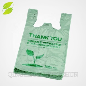 HC Custom Printing Packs Pouch Bornstarch <b>Tshirt</b> Bag Wholesale Bio Degradable Packaging Bags - Product Image 6