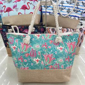 Voyage Hawaii <span class=keywords><strong>Miami</strong></span> Floride Souvenir Shopping sac de plage toile personnalisée <span class=keywords><strong>vacances</strong></span> d'été <span class=keywords><strong>vacances</strong></span> Souvenir plage sac de plage - Product Image 1