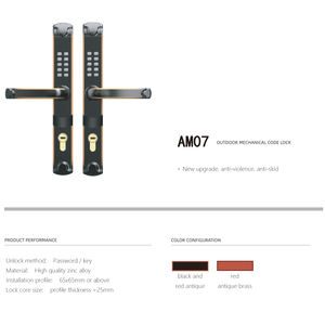 Новый Модернизированный Противоугонный Высококачественный цинковый сплав AM07 наружный механический кодовый замок - Product Image 2