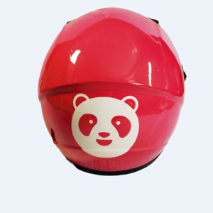 หมวกกันน็อคเต็มใบแบบปรับแต่งได้สำหรับจัดส่งอาหารผลิตโดยรถจักรยานยนต์บริษัท foodpanda Bee ของแท้ - Product Image 4