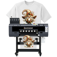 Grafik DTF Xp600/i3200 Printer Transfer panas PET Film Printer untuk T-Shirt Hoodies pakaian celana dengan pengering bubuk