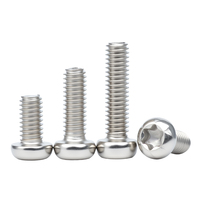 M2 M2.5 M3 M4 M5 M6 M8 M10 Nickle Plaqué Torx Étoile Vis Bouton Pan Tête Sécurité Boulon Vis