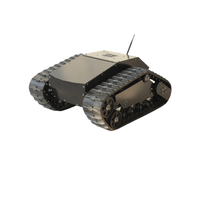 Châssis de robot électrique sur chenilles télécommandé pour détecteur de gaz et capteur environnemental, plateforme mini-robotisée UGV